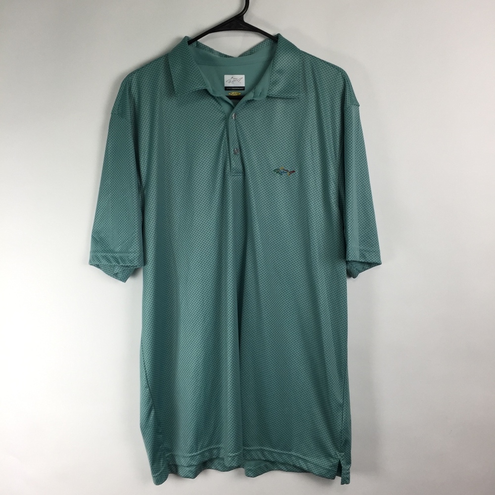 Greg Norman Men's Golf Shirt XL Green